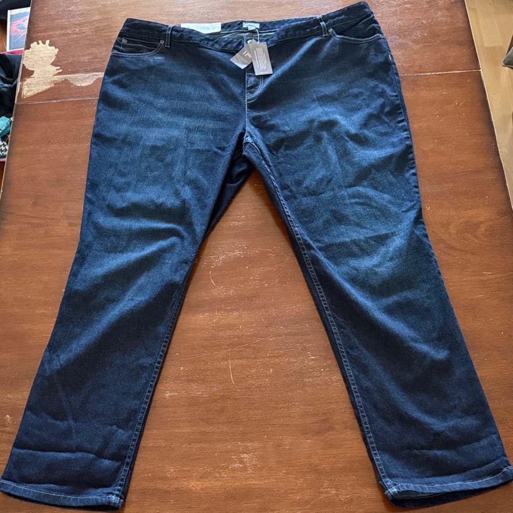 J. Jill Women's indigo Straight Leg Jeans